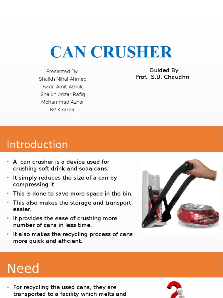 Can Crusher PDF Pneumatics Piston
