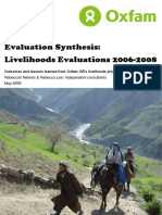 Evaluation Synthesis: Outcomes and Lessons Learned From Oxfam GB's Livelihoods Programme Evaluations 2006-2008