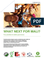 What Next For Mali? Four Priorities For Better Governance in Mali