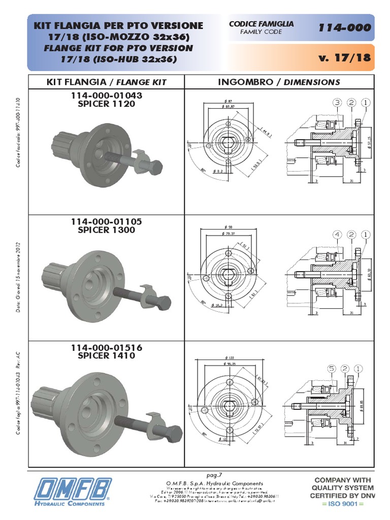 Kit de Flange para PTO | PDF | Tecnología