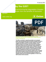 Left Behind by The G20? How Inequality and Environmental Degradation Threaten To Exclude Poor People From The Benefits of Economic Growth