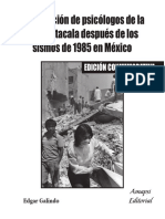 Intervencion de Psicologos de La UNAM Sismos1985