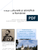 Viata Culturalasistiintifica a Romaniei