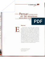 Como Pensar Estrategicamente en Las Empresas PDF