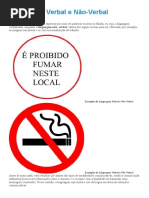 Linguagem Verbal e Não Verbal