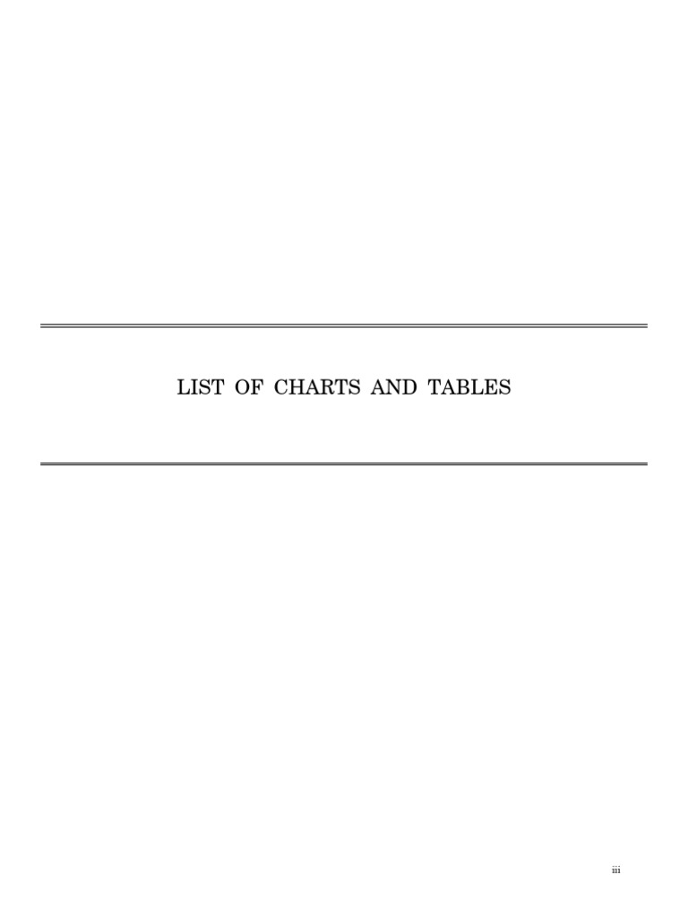 List of Charts and Tables | PDF | Baseline (Budgeting) | Tax Expenditure