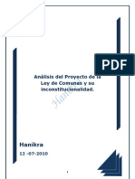 Análisis Del Proyecto Ley de Comunas