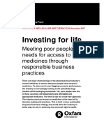 Investing For Life: Meeting Poor People's Needs For Access To Medicines Through Responsible Business Practices