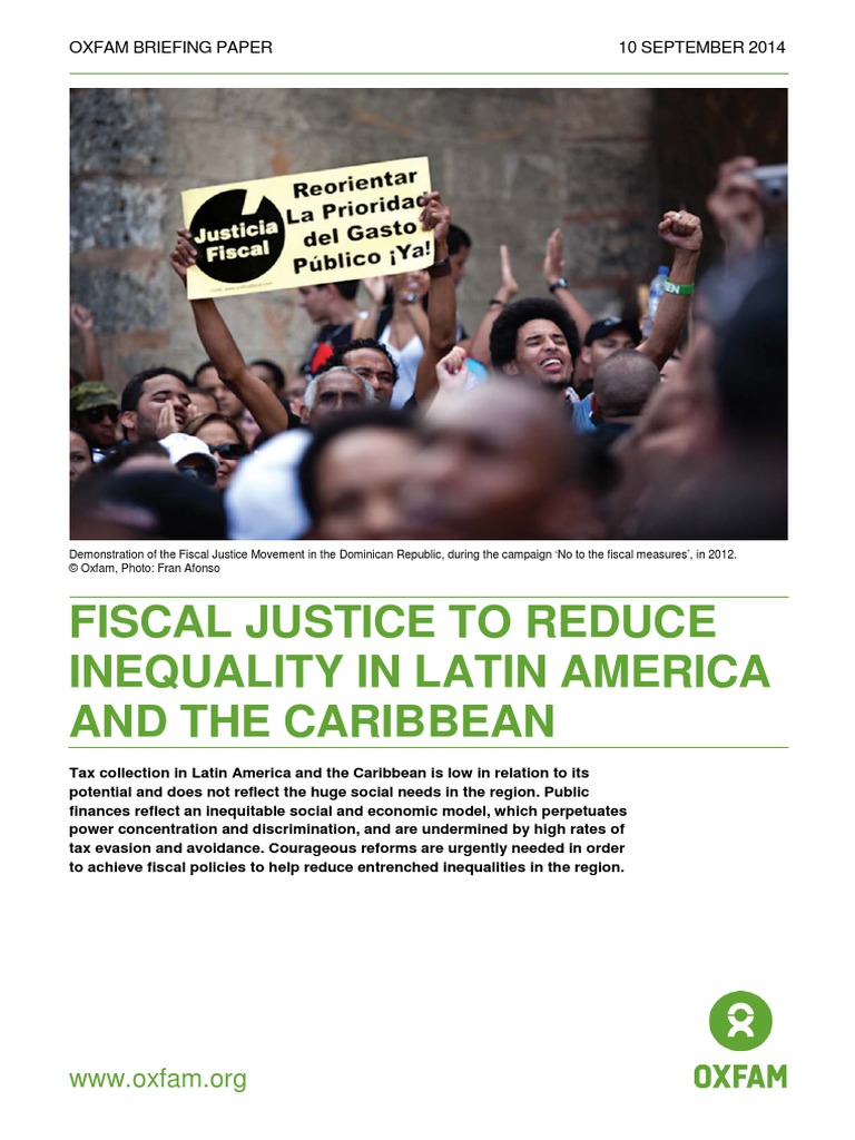 Fiscal Justice To Reduce Inequality in Latin America and The Caribbean ...