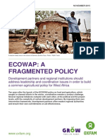 Ecowap: A Fragmented Policy