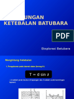 Perhitungan Ketebalan Batubara