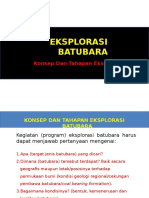 Tahapan Dan Eksplorasi Batubara