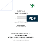 PANDUAN PEMERIKSAAN BTA