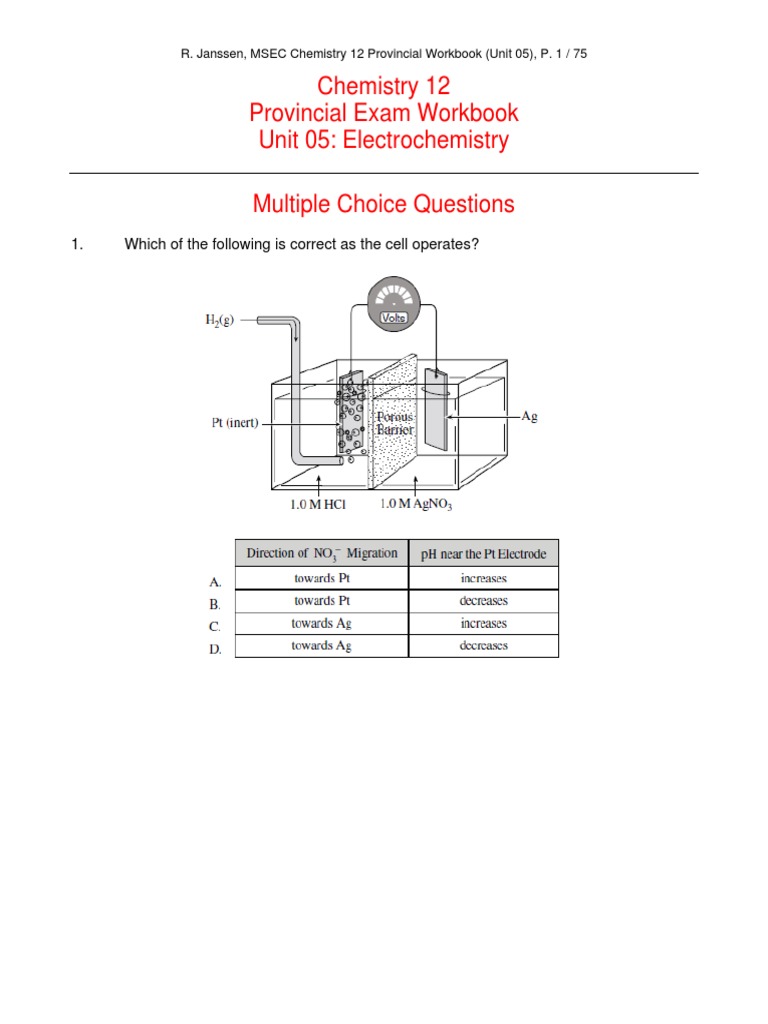 Electrochem | PDF | Redox | Electrochemistry