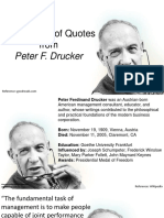A Collection of Quotes From: Peter F. Drucker