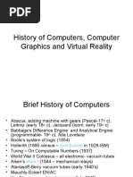 History of Computers, CG, VR