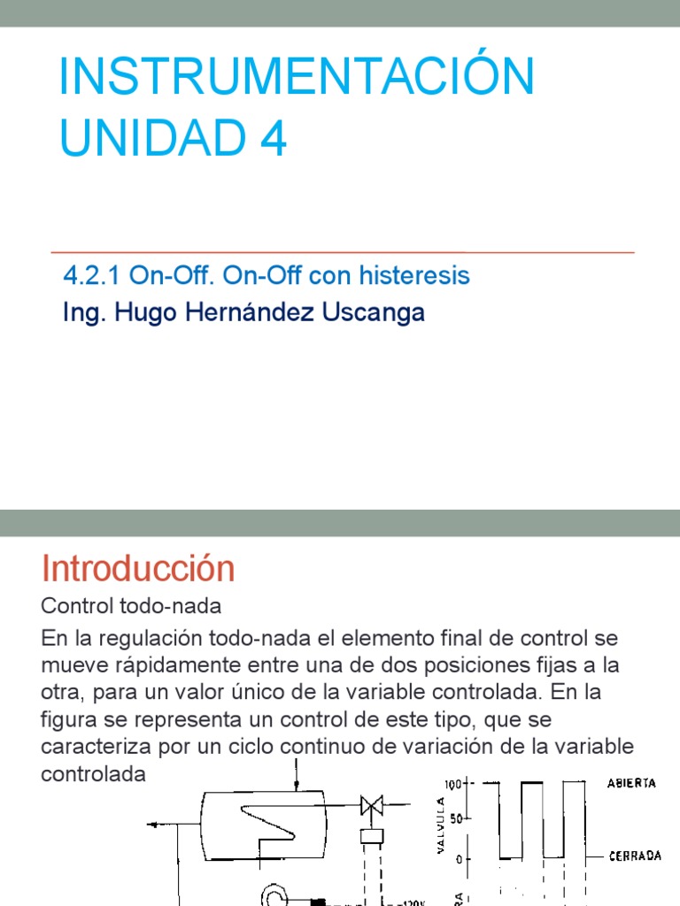Control On-Off con Histeresis | PDF | Tecnología