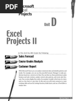 Unit D - Excel Projects 2