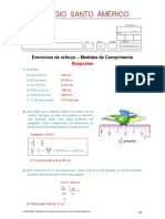 Medidas de Comprimento Exercicios Com Respostas Respostas