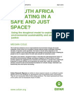 Is South Africa Operating in A Safe and Just Space? Using The Doughnut Model To Explore Environmental Sustainability and Social Justice