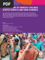 Measurement of Domestic Violence in NFHS Surveys and Some Evidence