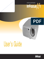 Projector InFocus X1 Manual