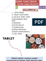 Mekanisme Hancurnya Tablet, Teori Dan Proses