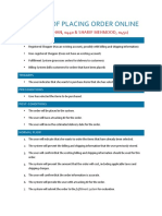 Use Case of Placing Order