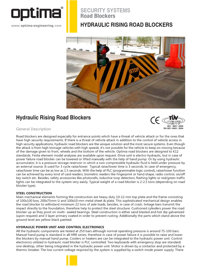 Hydraulic Rising Road Blockers: A Comprehensive Overview of Security ...