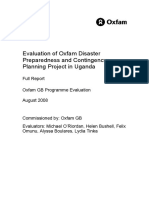 Evaluation of Oxfam Disaster Preparedness and Contingency Planning Project in Uganda