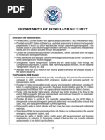 Department of Homeland Security: Since 2001, The Administration