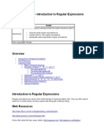 Learning Activity Introduction To Regular Expressions