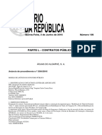 Anúncio DR Da "Empreitada de Reabilitação Do Túnel de Portimão - Fase 1