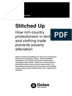 Stitched Up: How Rich Country Protectionism in Textiles and Clothing Trade Prevents Poverty Alleviation