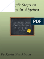 Simple Steps to SuccessALGEBRA