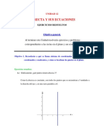 Ecuaciones de rectas resueltas con 6 puntos y métodos