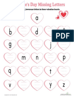 Valentine Missing Alphabet PDF