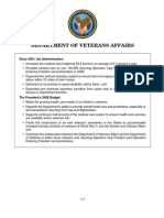 Department of Veterans Affairs: Since 2001, The Administration