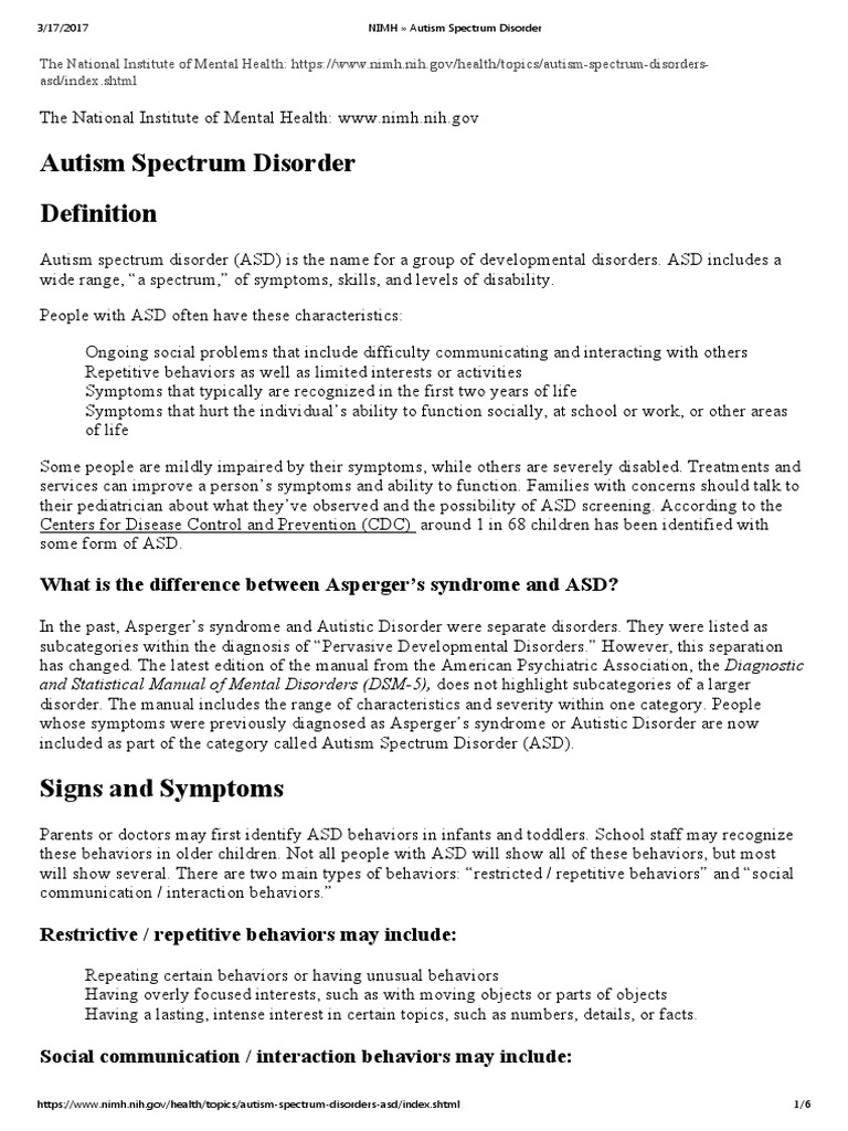 Реферат: Autism Essay Research Paper Autism Autism is