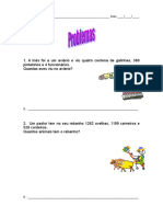 Problemas Matemática 7