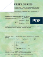 Trigonometric Form of Fourier Series