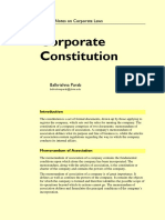 Law 05 Company Law 04 Corporate Constitution Notes 20170314 Parab