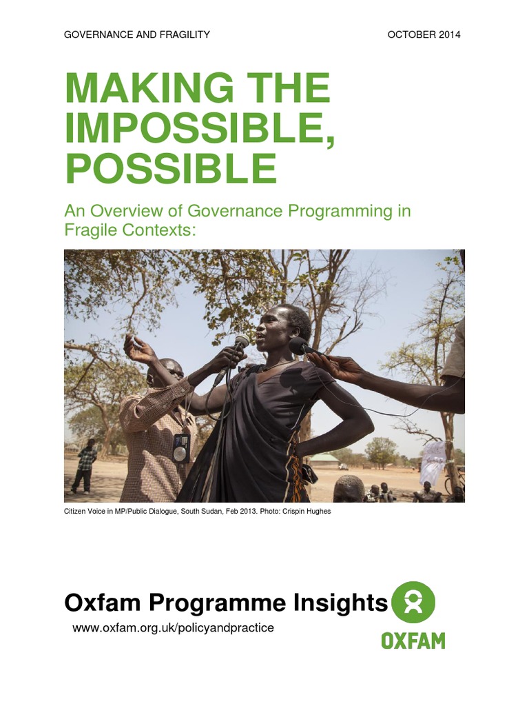 Making The Impossible Possible: An Overview of Governance Programming ...