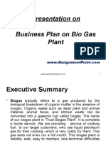 Business Plan on Bio Gas Plant