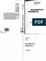 Quarteroni Sacco Salieri - Matematica Numerica