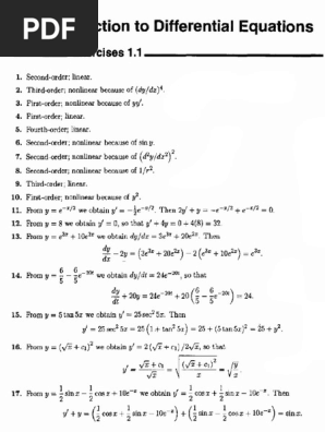 De Solution Manual Pdf Pdf Nonlinear System Rates