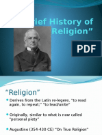 Origins of 'Religion' 18 January