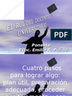 Rol Del Docente Universitario