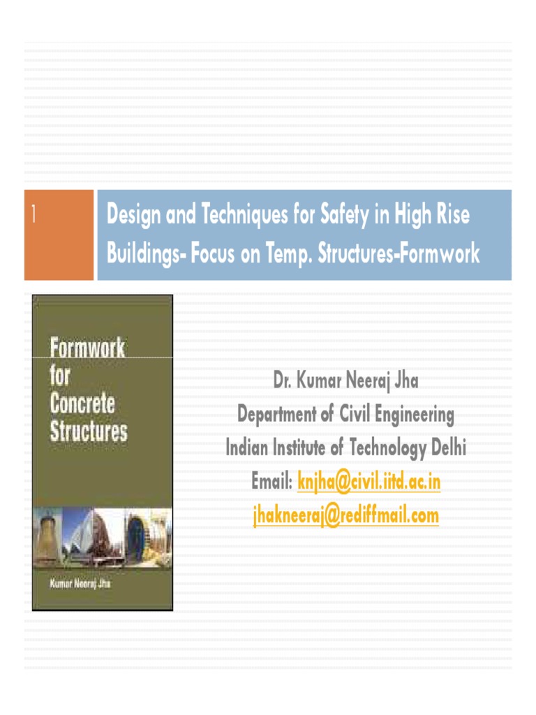 formwork for concrete structures by kumar neeraj jha