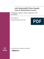 Towards Sustainable Water-Supply Solutions in Rural Sierra Leone: A Pragmatic Approach, Using Comparisons With Mozambique